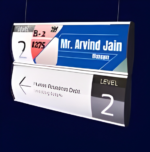 Wall Suspended Curve Modular Signage - Image 2