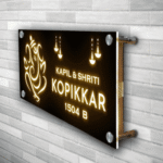 Acrylic LED Home Name Plate