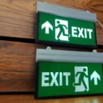 BLOCKOUT EXIT SIGN DOUBLE SIDE