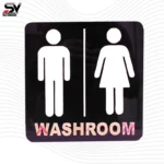 Acrylic Washroom Signage (Black & White)
