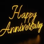 Happy Anniversary Neon Sign