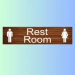 Rest Room Signage Board