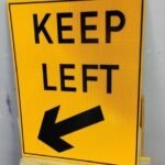 Traffic Road Keep Arrow Sign