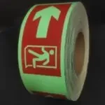 Night Glow Red Direction Tape - Image 3