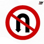 U Turn Road Sign Board